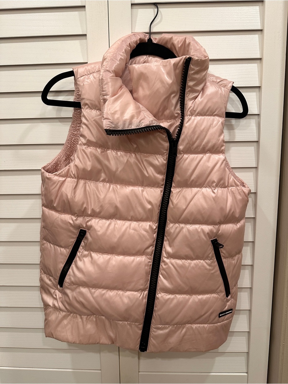 DKNY Women’s Pink Quilted Puffer Vest size S